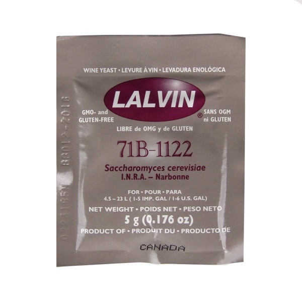 Дрожжи винные LALVIN 71B-1122
